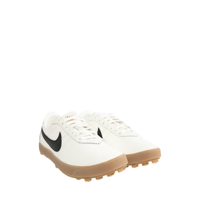 Image 2 of 5 - WHITE - NIKE Astrograbber Leather Sneaker featuring leather upper, rubber waffle outsole, low-cut silhouette, padded collar and foam midsole.