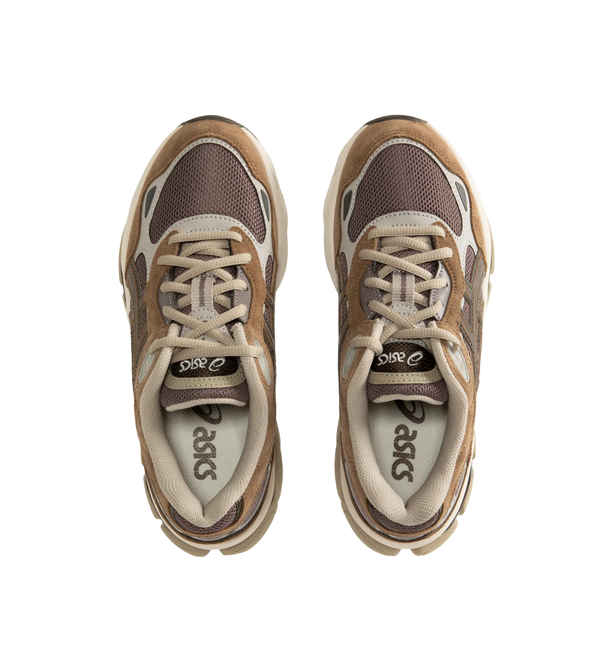 Image 5 of 5 - BROWN - ASICS GEL-NYC 2.0 Sneaker featuring suede overlays, rearfoot and forefoot GEL technology, shock-attenuating material placed in the midsole of the shoe for cushioning and shock absorption, FF BLAST PLUS cushioning, TPU TRUSSTIC technology, walking-specific flex grooves to support natural movement and smooth heel to toe transition, angled heel softens heel contact with the ground and facilitates more natural heel to toe transitions. 