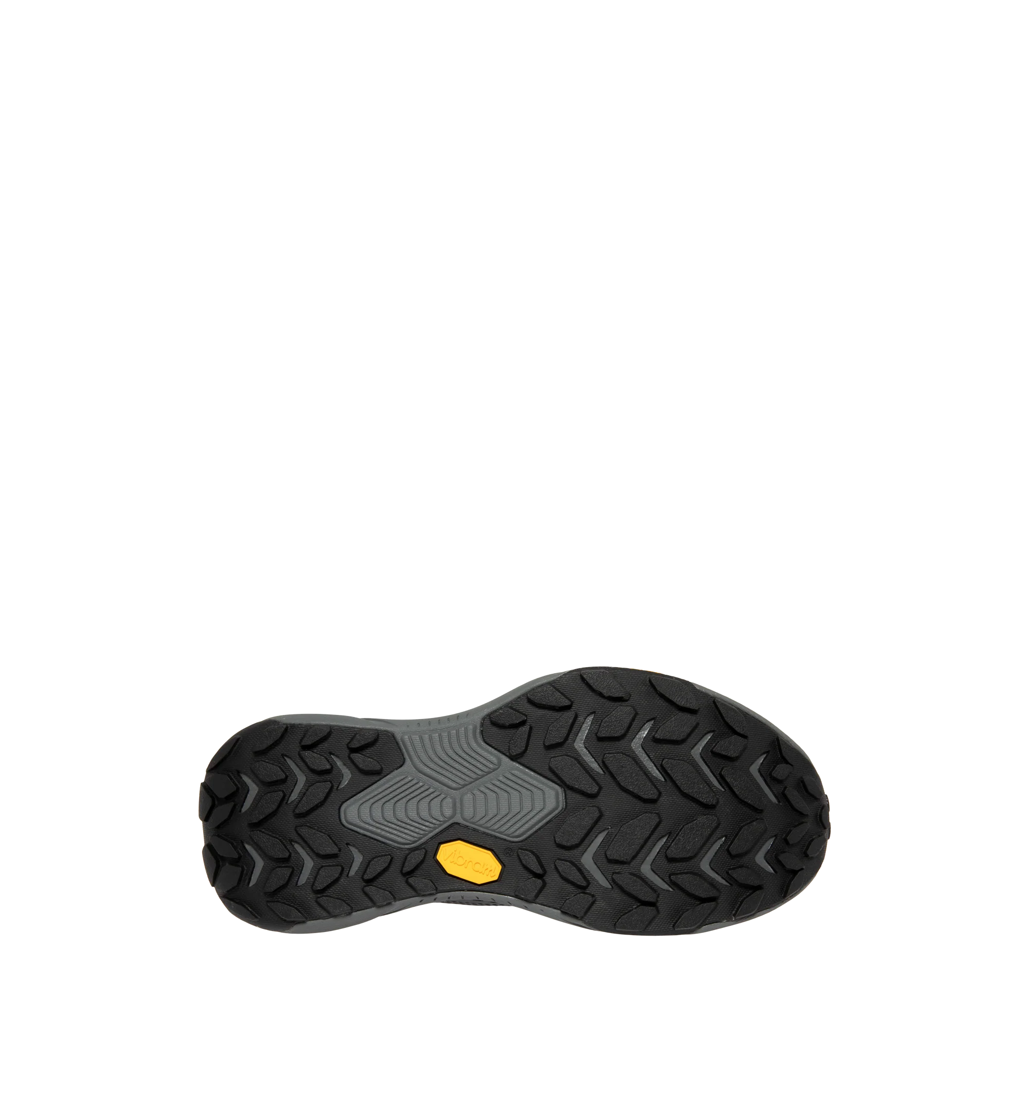 Image 4 of 5 - GREY - Hoka Project Transport Sneakers feature a shrouded ripstop upper with textured synthetic overlays for lightweight durability and a sleek, modern look. Designed for everyday wear, these performance sneakers include a quick-lace system with a zippered shroud, reflective details, signature HOKA cushioning, and a Vibram Ecostep outsole for reliable traction and lasting comfort. Main Material: Ripstop Textile and Synthetic. Sole: Vibram Rubber. Made in Vietnam.