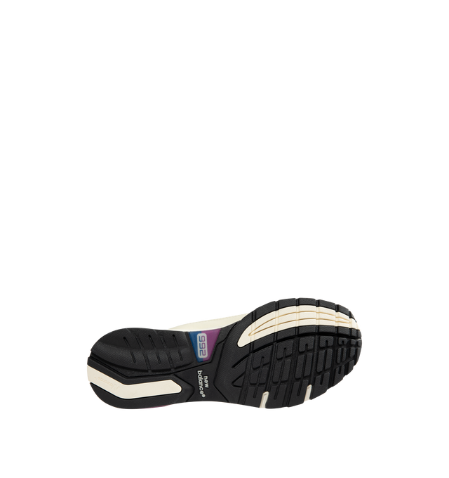Image 4 of 5 - MULTI - NEW BALANCE Made in USA 992 Sneaker featuring mesh upper, leather and synthetic overlays, ABZORB cushioning at heel and forefoot, ENCAP midsole cushioning, reflective accents designed to catch the light and TPU back tab.