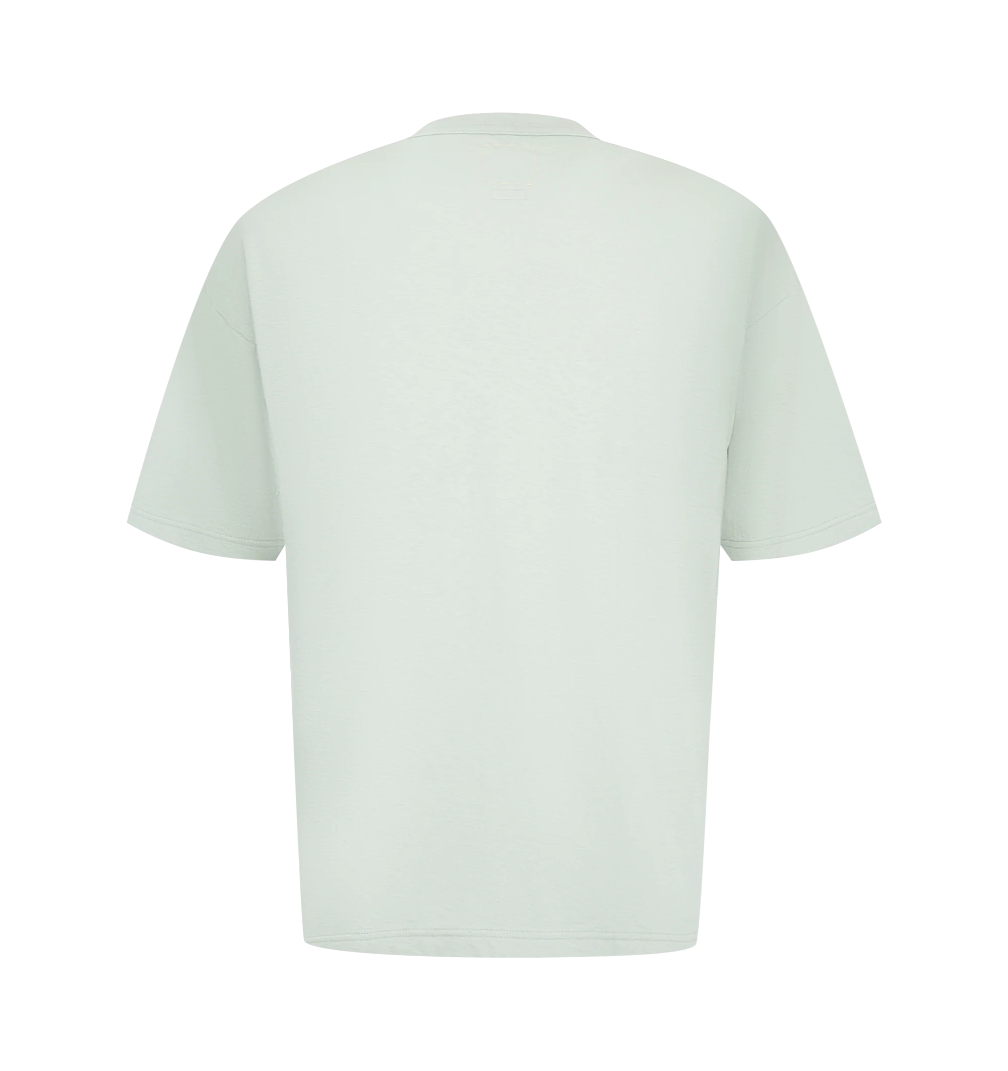 Image 2 of 2 - BLUE - Visvim Men's Jumbo Tee S/S is crafted from cotton jersey and features the brand's signature oversized Jumbo silhouette with a one-wash finish for a soft, lived-in feel. Designed with a classic crewneck, short sleeves, and a logo graphic print that showcases Visvim's vintage-inspired aesthetic. Main Material: 100% Cotton. Made in Japan.