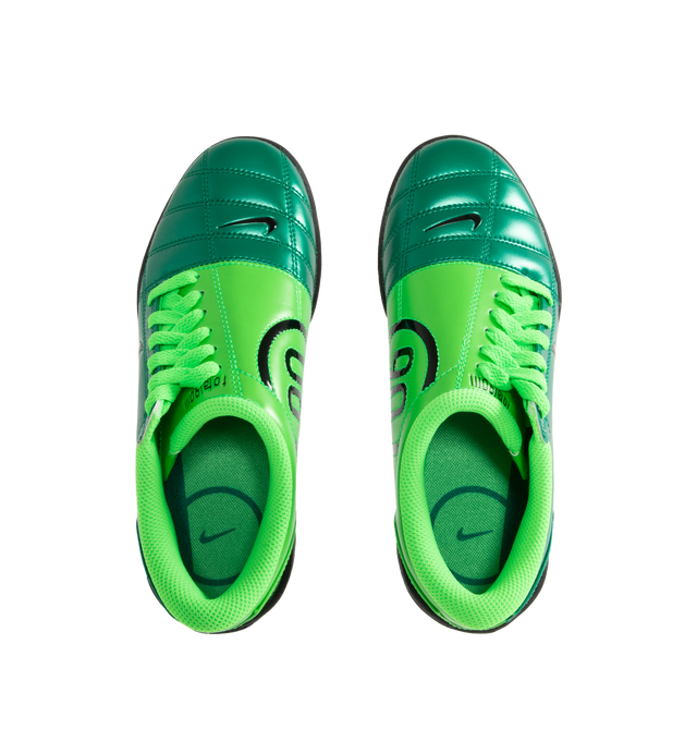 Image 5 of 5 - GREEN - NIKE Total 90 Sneaker featuring flat rubber sole, synthetic leather upper, total 90 logos on each side, rubber outsole and padded collar. 