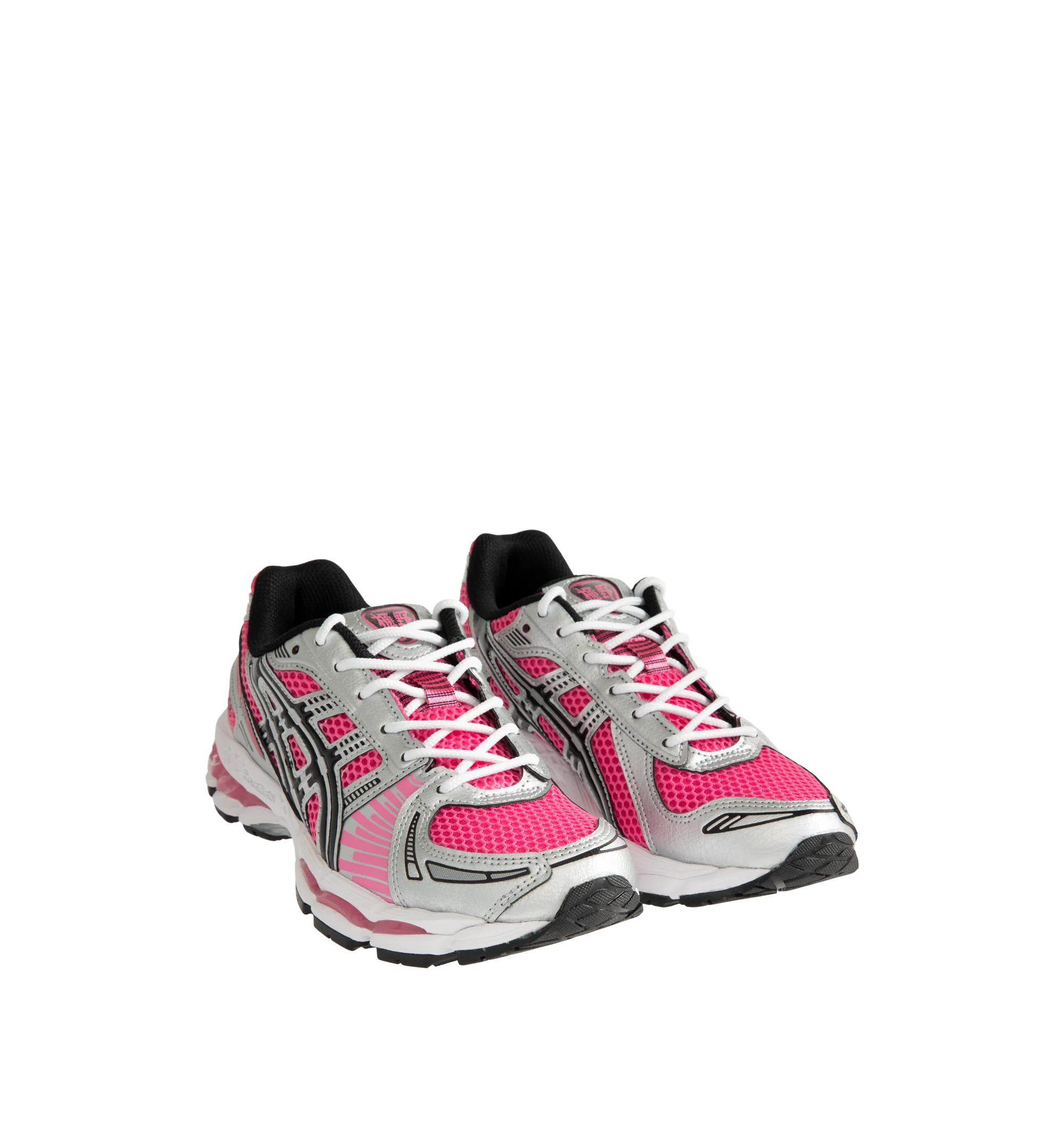 Image 2 of 5 - PINK - Asics Men's Gel-Kayano 12.1 Sneaker featuring breathable mesh underlays, GEL-NIMBUS17 tooling system, FLUIDRIDE technology, rearfoot and forefoot GEL technology and dope dyed recycled sockliner mesh. Imported from Vietnam.