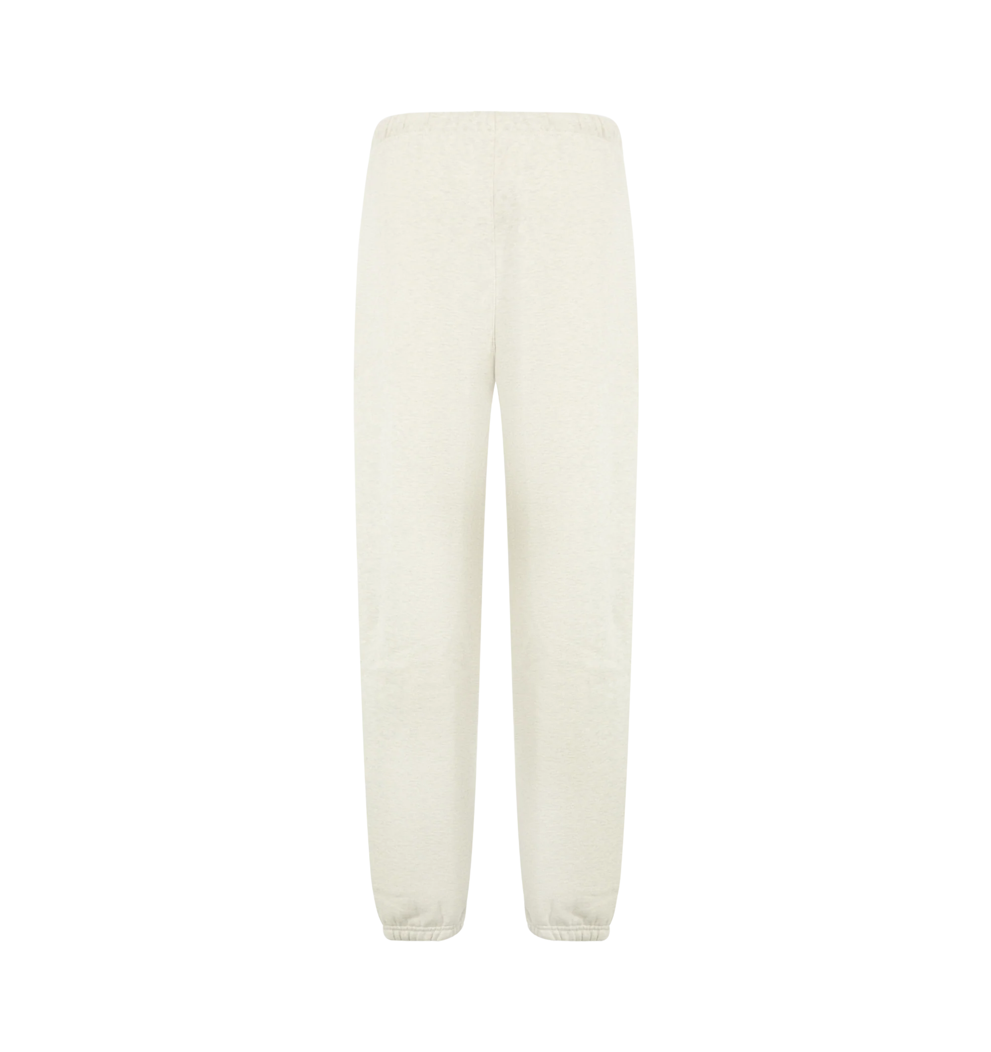 Image 2 of 3 - NEUTRAL - Fear of God Essentials Mens Classic Sweatpants are crafted from heavyweight 380 GSM cotton-blend core fleece. Feature a classic relaxed fit with tapered legs, elasticized waistband with bungee drawcord, side-seam pockets, elastic ankle cuffs, puff-printed Fear of God and Essentials branding, and an Essentials logo label. Main Material: 80% Cotton, 20% Polyester.
