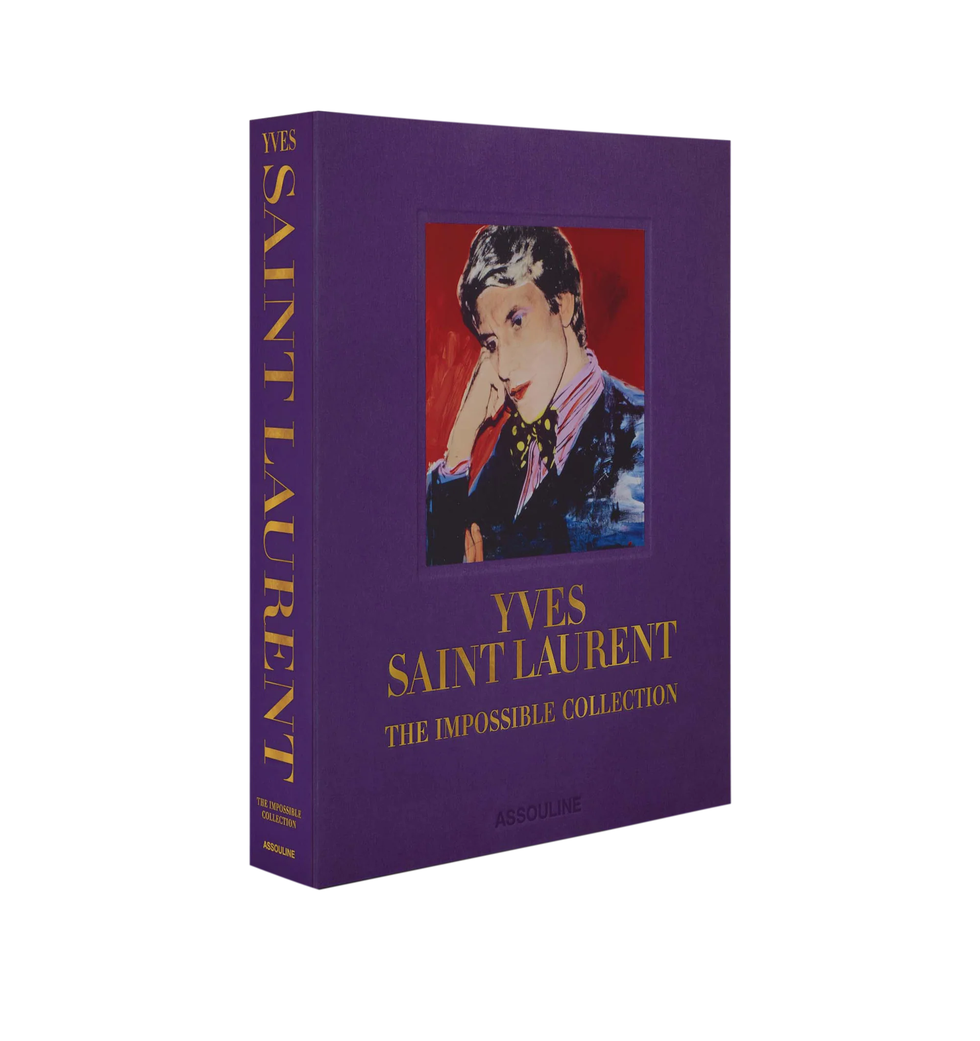 Image 1 of 5 - PURPLE - ASSOULINE Yves Saint-Laurent: The Impossible Collection spotlights all the classics: the Mondrian shift dress; the black dress with white collar and cuffs for the film Belle de Jour; the legendary Ballets Russes collection; the tributes to Picasso, Matisse and van Gogh; the tailored pantsuits and flowing coup de crayon draped gowns; the lavish use of velvet, lace, feathers, leopard print and brilliant jewel tones. 208 pages, 160 illustrations. Released in April 2020. W 15.6 x L 18.7