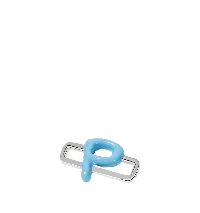 Image 6 of 8 - BLUE - Poubel by The Gstaad Guy "P" charm from the Alphabet Collection. All charms are made of .925 sterling silver, and are hand-painted using non-toxic lead-free enamel.Links sold separately. Cheap Luxury Handbag Shop offers a range of initial pieces from this collection in-store. For personal consultation and detailed information about jewelry, please contact our dedicated stylist team at personalshopping@hirshleifers.com