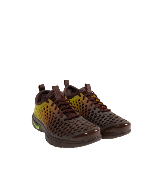 Image 3 of 6 - ORANGE - NIKE Rejuven8 Run Sneaker featuring encapsulated Air, sticky rubber outsole, extra room at the forefoot, ventilation holes, Nike Air technology and removable booties. 