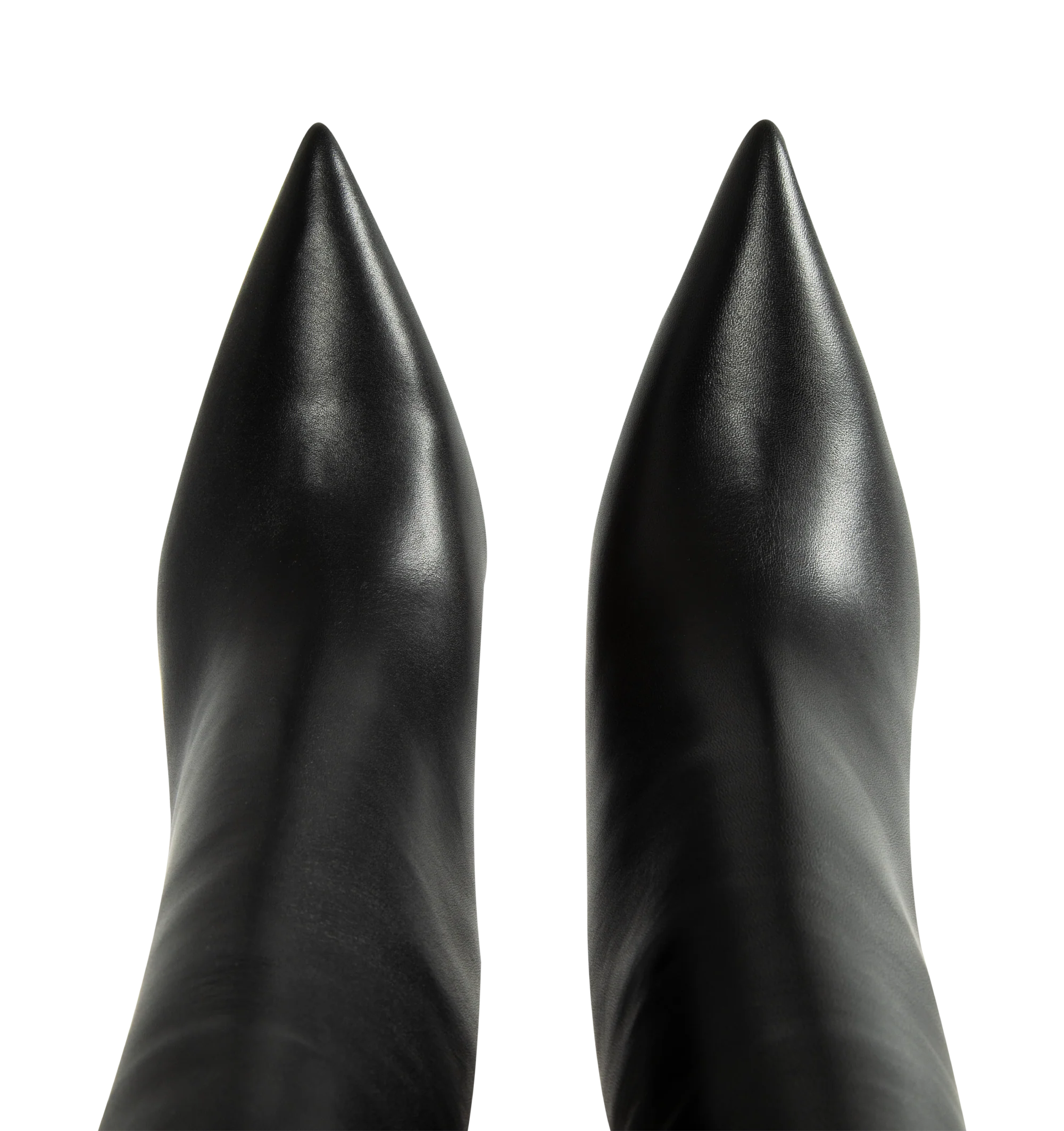Image 4 of 4 - BLACK - Aquazzura Women's Harper Bootie 85 is crafted from smooth leather and features a sleek ankle-high silhouette with a pointed toe for an elegant, elongated profile. Designed in an easy pull-on style, these designer booties are set on an 85mm heel and finished with a soft leather lining and durable calf leather sole. Upper: Leather. Lining: Leather. Sole: Calf Leather. Stiletto Heel Height: 85 mm / 3.3 in. Closure: Pull-On. Toe: Pointed. Made in Italy.