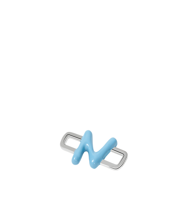 Image 6 of 8 - BLUE - Poubel by The Gstaad Guy "N" charm from the Alphabet Collection. All charms are made of .925 sterling silver, and are hand-painted using non-toxic lead-free enamel.Links sold separately. Cheap Luxury Handbag Shop offers a range of initial pieces from this collection in-store. For personal consultation and detailed information about jewelry, please contact our dedicated stylist team at personalshopping@hirshleifers.com 