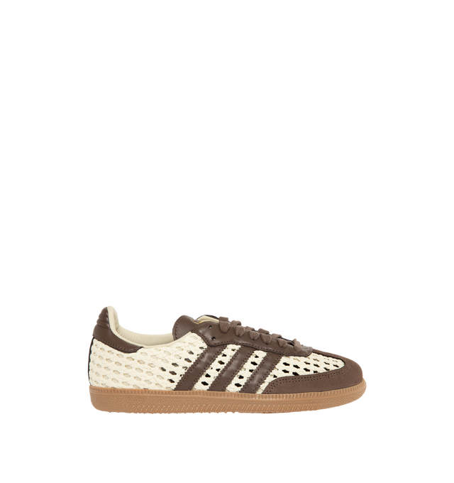 Image 1 of 5 - NEUTRAL - ADIDAS Samba OG Sneaker featuring regular fit, laces, leather and synthetic upper, leather sockliner and rubber outsole.