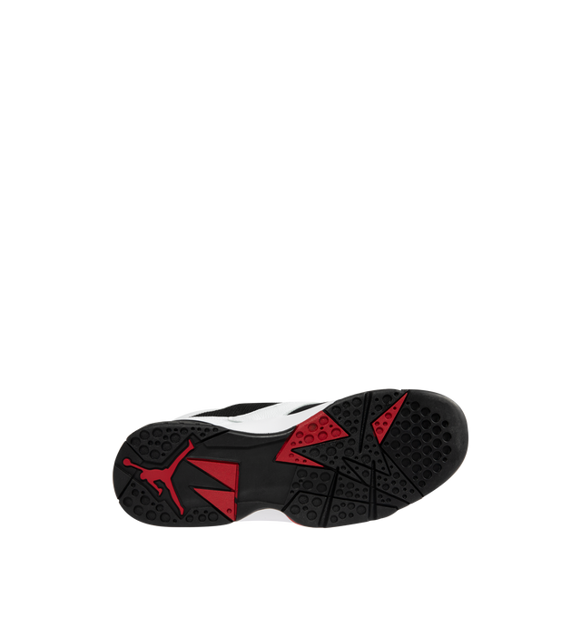 Image 4 of 5 - WHITE - JORDAN Air Jordan MVP 92 Sneaker featuring real and synthetic leather, Nike Air technology cushioning, foam midsole, rubber outsole, perforations on the sides to enhance airflow and pull tab on the heel. 
