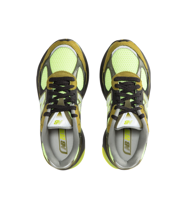 Image 5 of 5 - GREEN - New Balance Mens Sneakers feature a synthetic upper with a classic lace-up silhouette. Designed with ABZORB midsole cushioning for enhanced impact absorption, all-day comfort, and a durable rubber outsole. Upper: Synthetic; Midsole: ABZORB. Imported