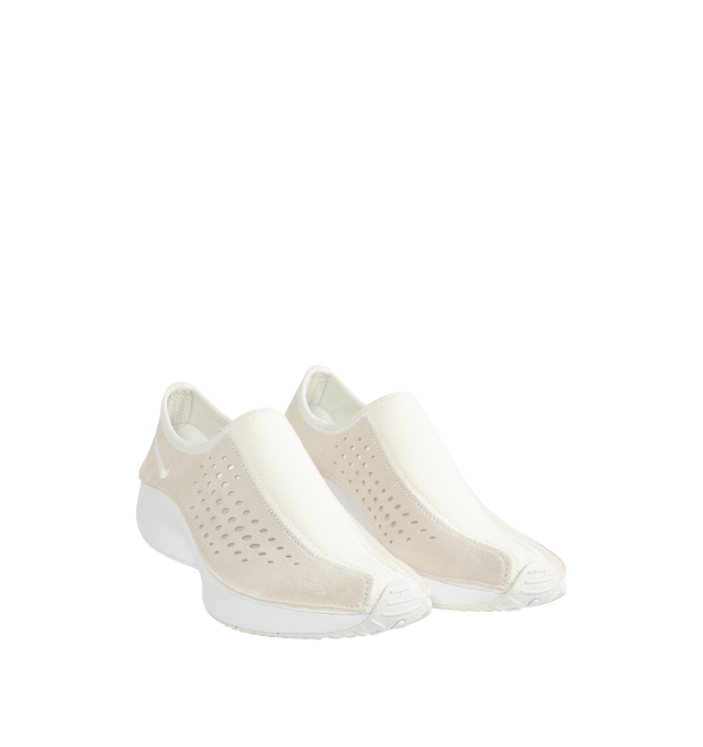Image 2 of 5 - WHITE - NIKE Air Superfly Moc Sneaker featuring a slip-on design for a sleek, stealthy look, larger vent holes keep the Superfly DNA intact while offering increased breathability and rubber in the outsole gives you everyday traction. 