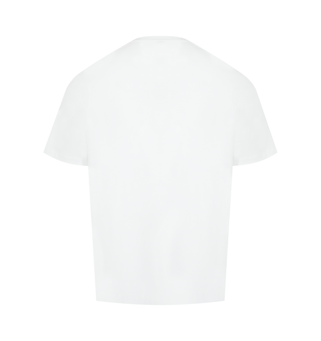 Image 2 of 2 - WHITE - LOEWE Relaxed Fit T-shirt in lightweight cotton featuring a Futurist Cat and Anagram embroidery on the chest, relaxed fit, regular length, crew neck and ribbed collar. Cotton. Made in Portugal.