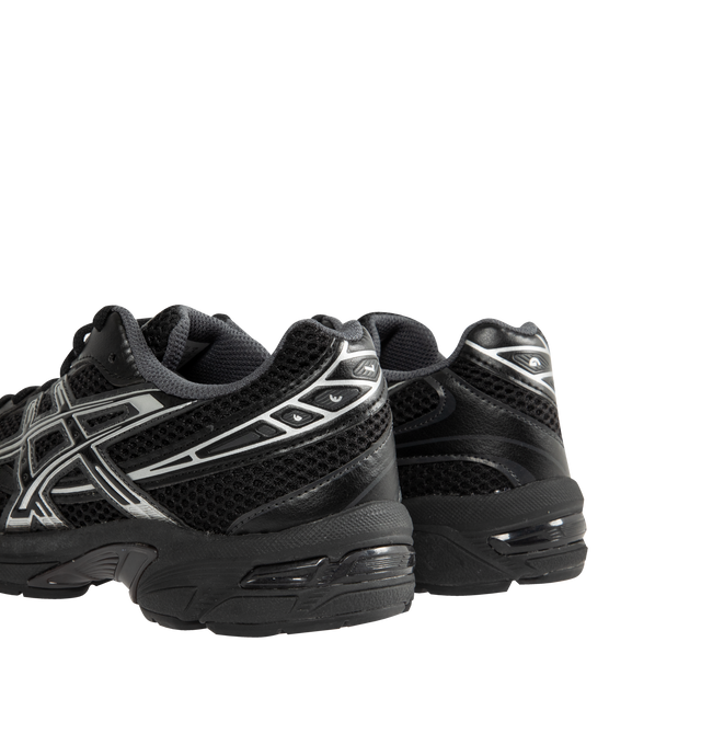 Image 3 of 5 - BLACK - ASICS Gel-1130 Sneaker featuring suede overlays, breathable mesh underlays, synthetic leather paneling, GEL technology in the heel, TRUSSTIC support system and dyed sockliner. 