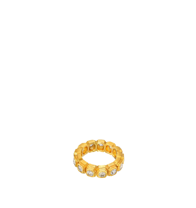 Image 1 of 3 - GOLD - DARIUS JEWELS Ziggurat Diamond Eternity Band featuring approximately 2.20 cts Antique Old European Cut Diamonds set in 20K Fairmined Yellow Gold. Cheap Luxury Handbag Shop offers a range of initial pieces from this collection in-store. For personal consultation and detailed information about jewelry, please contact our dedicated stylist team at personalshopping@hirshleifers.com. This item may be restricted for online purchase to international clients. For assistance purchasing this item please cont