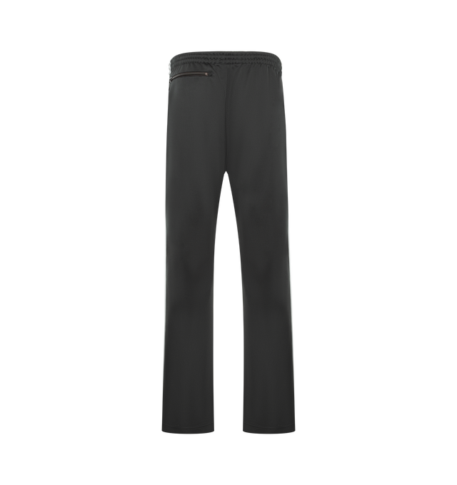 Image 2 of 3 - GREY - NEEDLES Track Pant in poly smooth featuring pull-on styling with elastic waistband, butterfly logo at side, 3-pocket styling and midweight pique fabric. 100% polyester. Made in Japan.