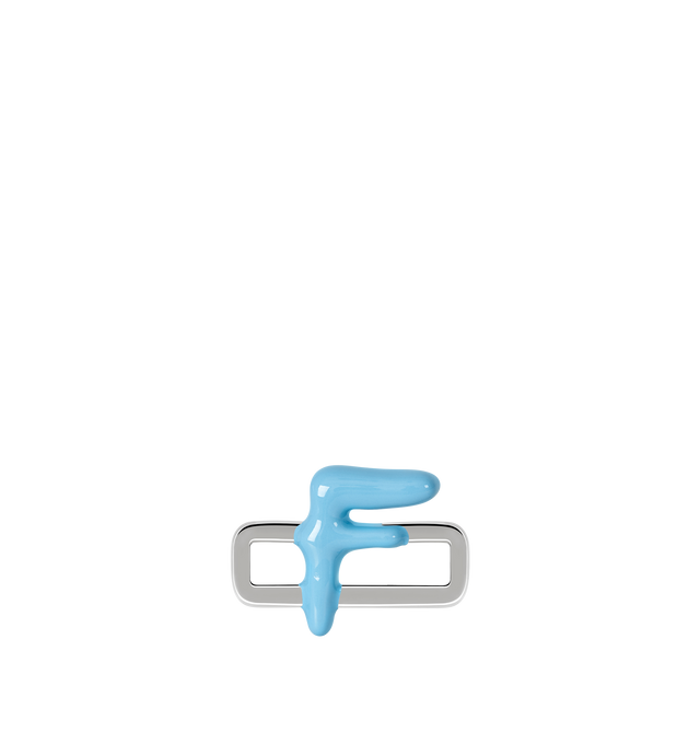 Image 1 of 8 - BLUE - Poubel by The Gstaad Guy "F" charm from the Alphabet Collection. All charms are made of .925 sterling silver, and are hand-painted using non-toxic lead-free enamel.Links sold separately. Cheap Luxury Handbag Shop offers a range of initial pieces from this collection in-store. For personal consultation and detailed information about jewelry, please contact our dedicated stylist team at personalshopping@hirshleifers.com