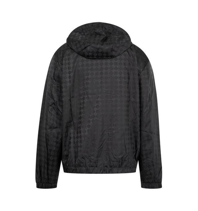 Image 2 of 3 - BLACK - Amiri Mens MA Quad Windbreaker is crafted from nylon. Features a zip-front closure, side welt pockets, and signature MA Quad logo at the chest. Main Material: 100% Nylon. Made in Italy.