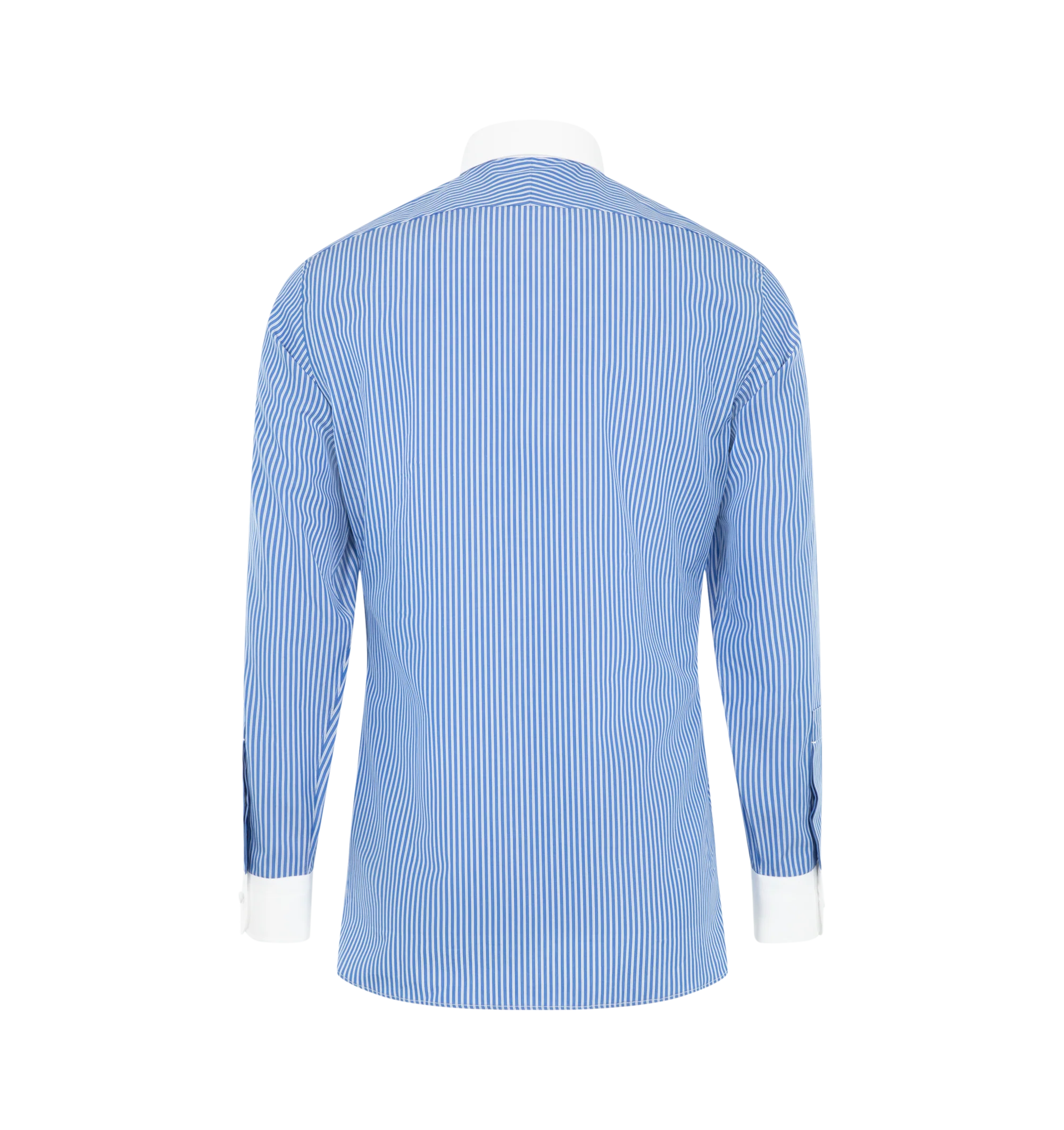 Image 2 of 2 - BLUE - Tom Ford Mens Classic-Fit Shirt is crafted from crisp cotton. Features a classic fit, wide stripe pattern, button-front closure, pointed collar, and buttoned cuffs. Main Material: 100% Cotton. Made in Italy.