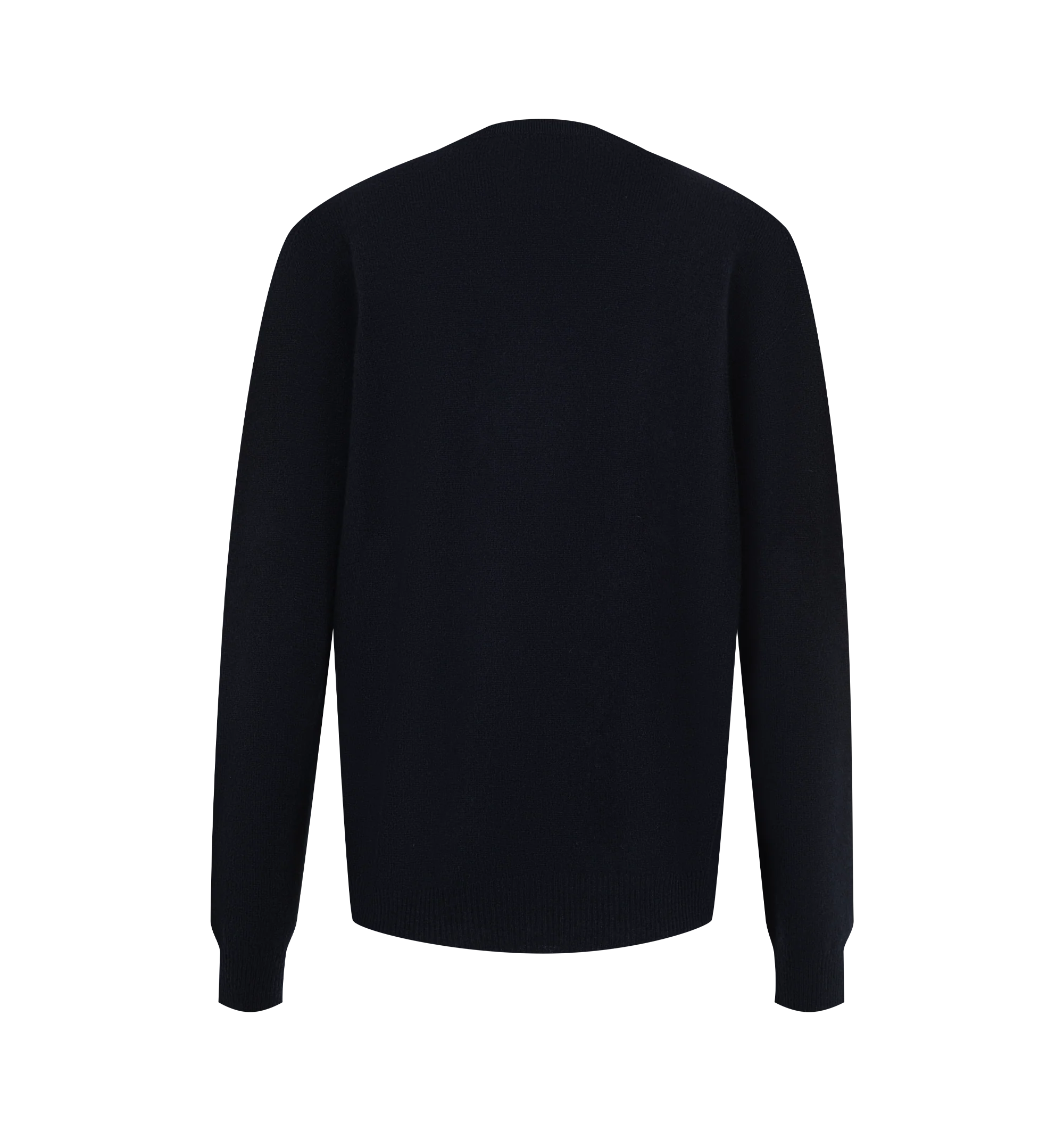 Image 2 of 2 - BLUE - The Row Women's Pihla Top is crafted from baby cashmere and features a classic V-neckline, long sleeves, and seamless construction for a clean, minimalist silhouette. This designer baby cashmere sweater combines exceptional Italian craftsmanship with a featherlight double-ply knit, offering luxurious softness, lightweight warmth, and effortless everyday elegance. Main Material: 100% Baby Cashmere. Made in Italy. 