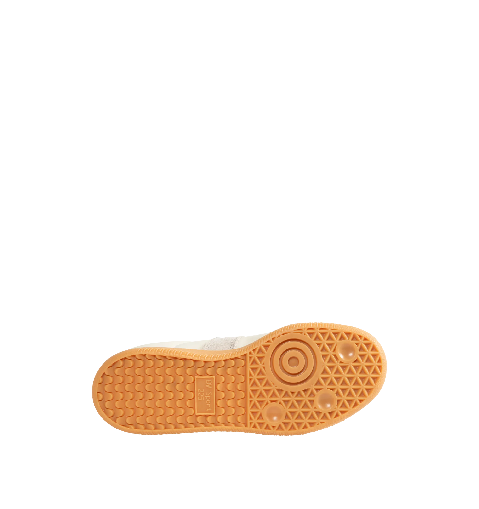 Image 4 of 5 - NEUTRAL - Adidas Mens BW Army Shoes are crafted from leather with premium suede overlays. Features a regular fit, lace-up closure, leather sockliner, rubber outsole, and adidas logo detailing on the tongue, sockliner, and tooling. Upper: Leather with Suede Overlays; Sockliner: Leather; Outsole: Rubber. Made in Vietnam.