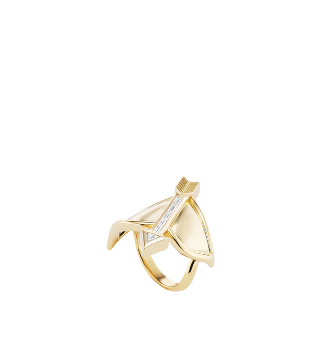 Image 2 of 2 - GOLD - BRENT NEALE Zodiac Ring featuring 18K yellow gold zodiac face with diamonds.
