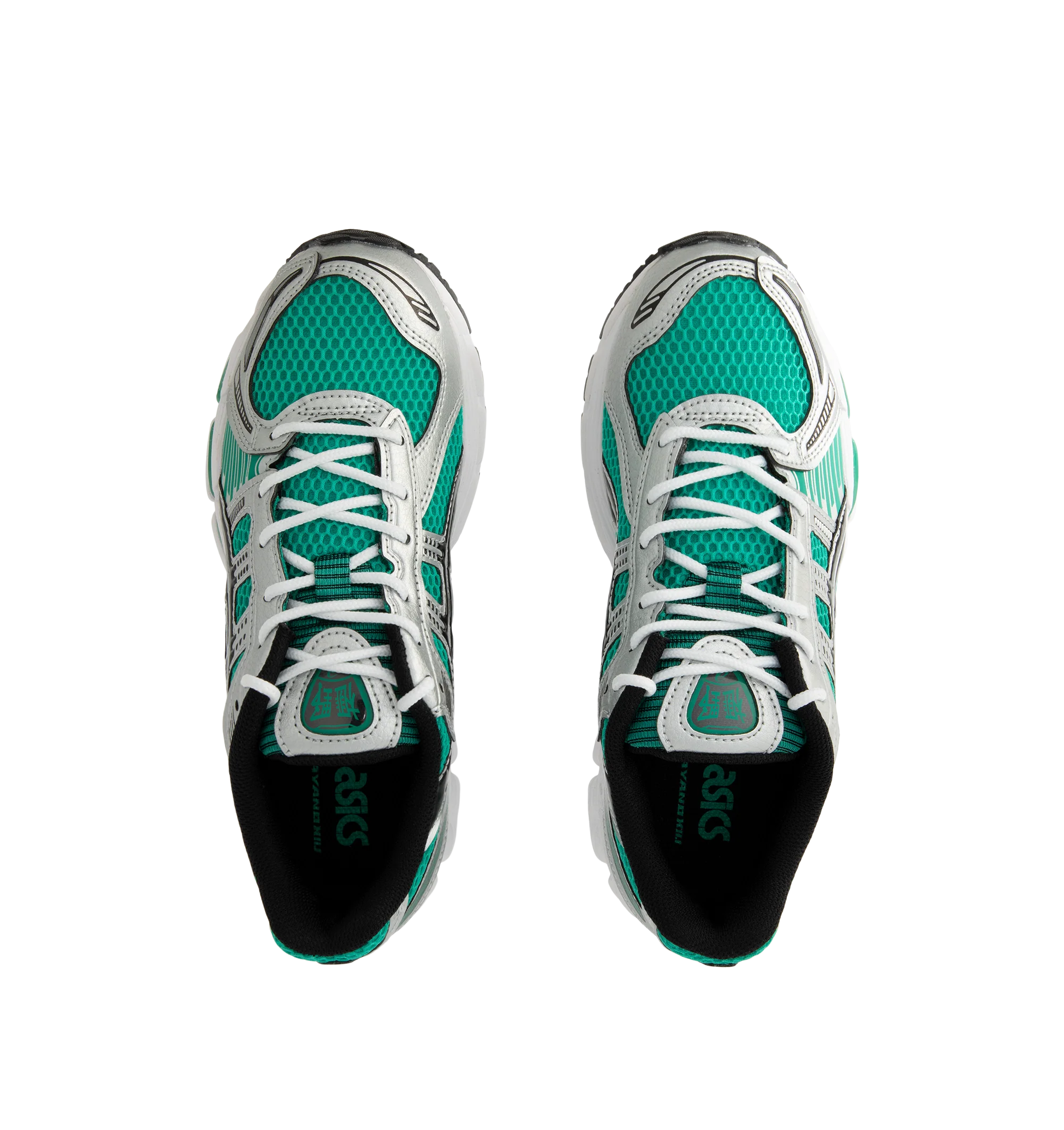 Image 5 of 5 - GREEN - Asics Men's Gel-Kayano 12.1 Sneaker featuring breathable mesh underlays, GEL-NIMBUS17 tooling system, FLUIDRIDE technology, rearfoot and forefoot GEL technology and dope dyed recycled sockliner mesh. Imported from Vietnam.