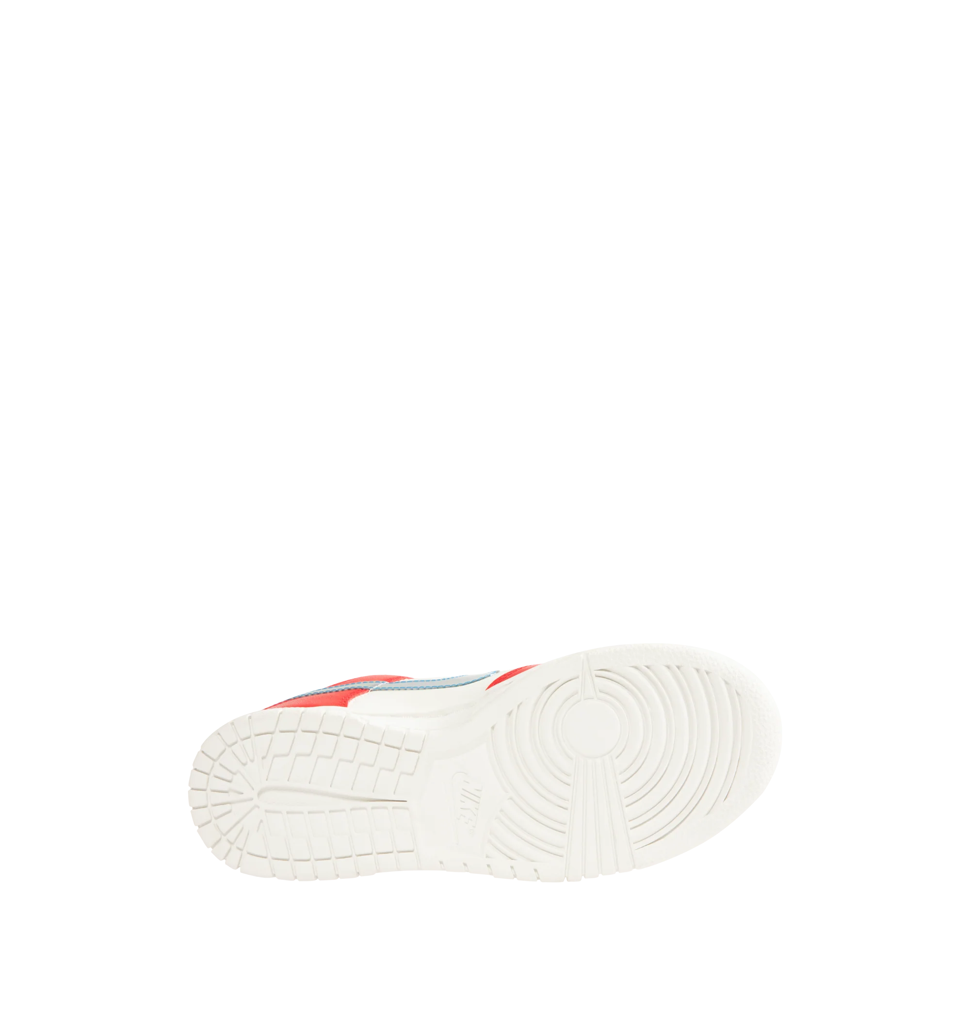 Image 4 of 5 - RED - Nike Women's Dunk Low WNBA 30th Sneaker featuring upper that softens and gains vintage character with wear, foam midsole, rubber outsole with classic pivot circles, padded collar and rubber outsole. Imported 