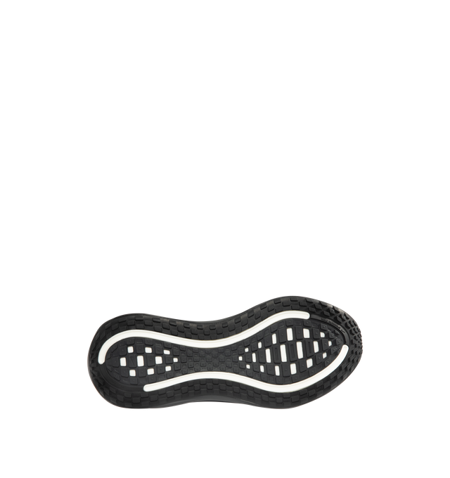 Image 4 of 5 - BLACK - NIKE Vomero Plus Sneaker featuring soft mesh upper, ultra-responsive ZoomX foam midsole, high-abrasion rubber outsole offers durable traction, webbed lace loops and reflective details.