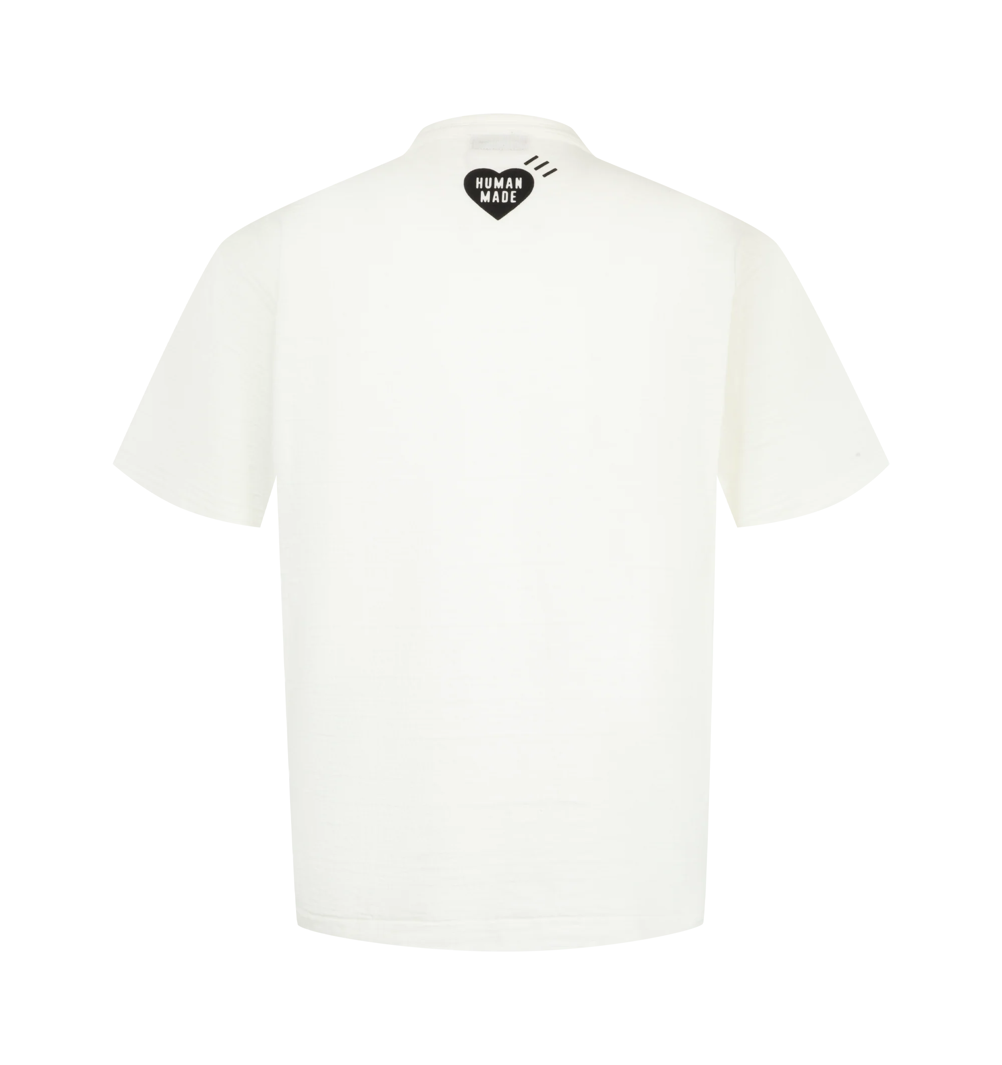 Image 2 of 2 - WHITE - Human Made Men's Pig Graphic T-Shirt is crafted from 100% cotton jersey and features a distinctive animal graphic on the front and a signature heart logo on the back. Main Material: 100% Cotton. Graphic: Animal Graphic at Front, Heart Logo at Back. Made in Japan. 
