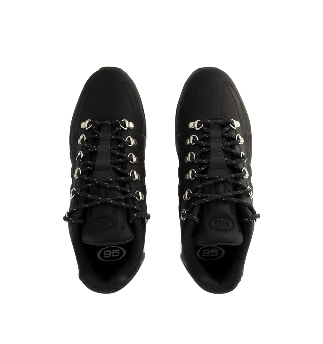 Image 5 of 5 - BLACK - NIKE Air Max 95 OG Sneaker featuring visible Max Air cushioning, flex grooves in the midsole and outsole and lace up closure.