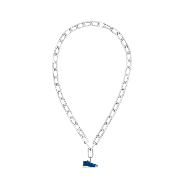 Image 6 of 7 - BLACK - Poubel by The Gstaad Guy Shoe Pendant. All pendants are made of .925 sterling silver, and are hand-painted using non-toxic lead-free enamel. Links sold separately. Cheap Luxury Handbag Shop offers a range of initial pieces from this collection in-store. For personal consultation and detailed information about jewelry, please contact our dedicated stylist team at personalshopping@hirshleifers.com 