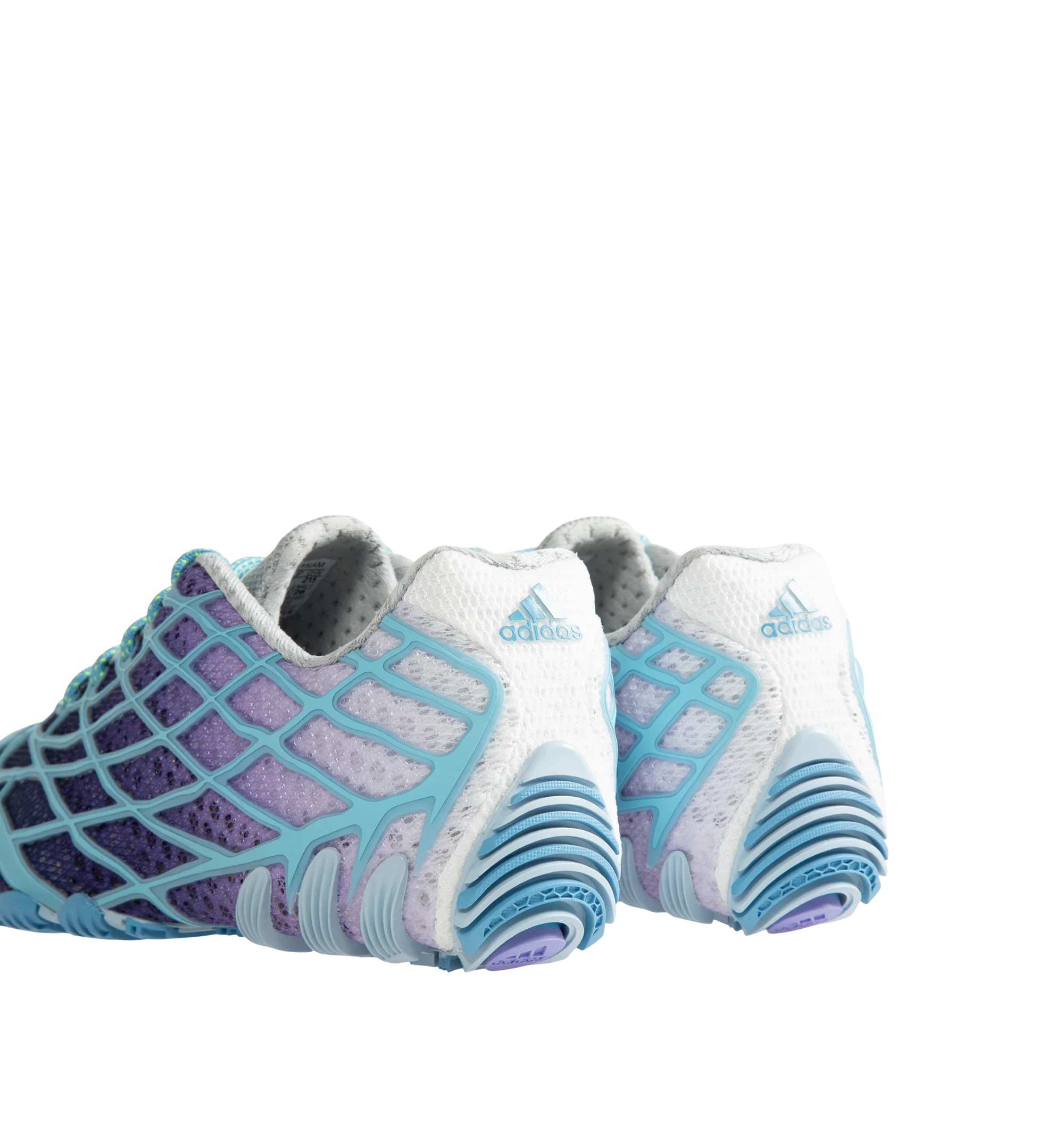 Image 3 of 5 - BLUE - Adidas x Bad Bunny F50 Ghost Sprint Sneakers are crafted with a streamlined low-top silhouette and feature speed-inspired design elements, signature Bad Bunny collaboration details, lace-up fastening, and a durable rubber sole. These designer sneakers combine football-inspired heritage with contemporary streetwear styling for elevated everyday wear. Main Material: Textile and Synthetic Upper. Sole: Rubber.