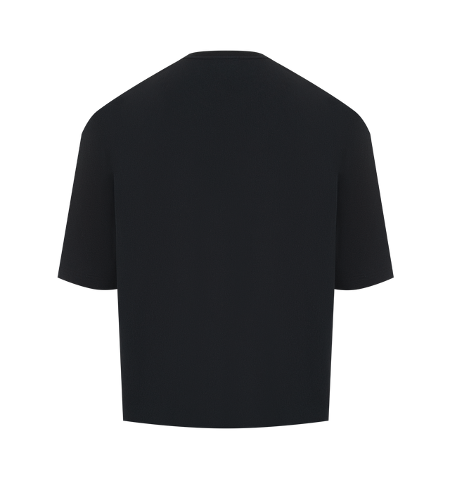Image 2 of 2 - BLACK - ISSEY MIYAKE Release-T Basic Tee featuring round neckline, dropped shoulders, soft cotton jersey, relaxed, oversized fit and short sleeves. 100% cotton. Made in Japan.