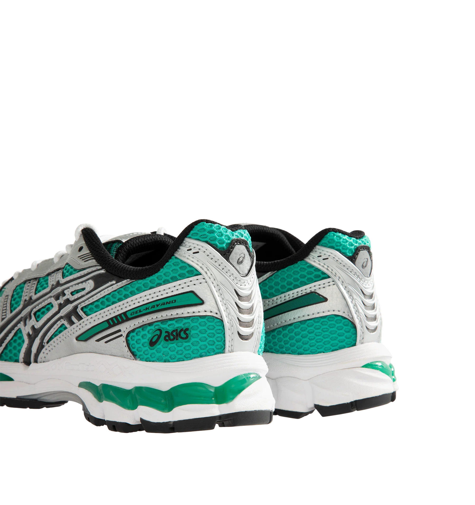 Image 3 of 5 - GREEN - Asics Men's Gel-Kayano 12.1 Sneaker featuring breathable mesh underlays, GEL-NIMBUS17 tooling system, FLUIDRIDE technology, rearfoot and forefoot GEL technology and dope dyed recycled sockliner mesh. Imported from Vietnam.