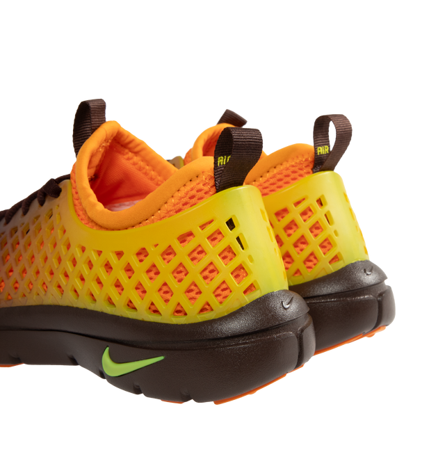 Image 4 of 6 - ORANGE - NIKE Rejuven8 Run Sneaker featuring encapsulated Air, sticky rubber outsole, extra room at the forefoot, ventilation holes, Nike Air technology and removable booties. 