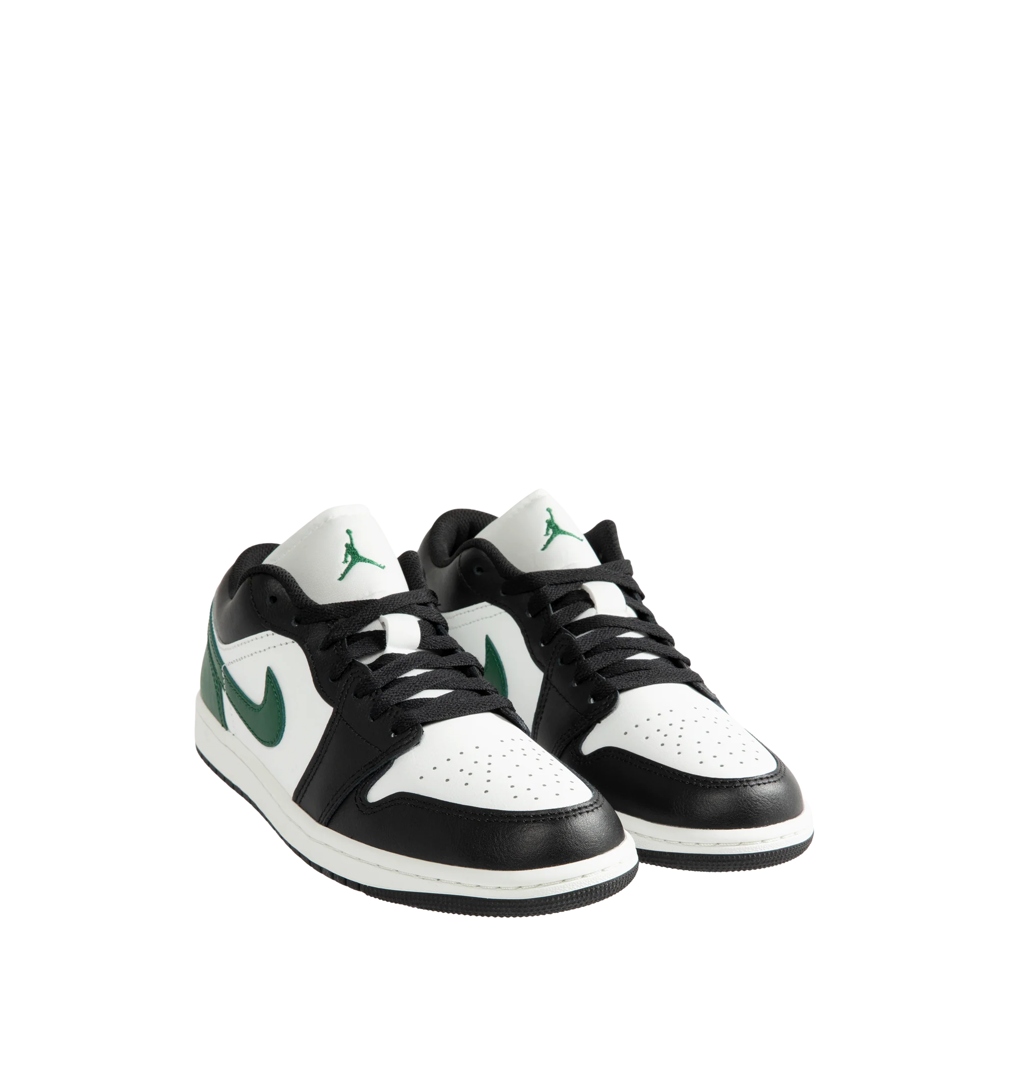 Image 2 of 5 - MULTI - Men's Air Jordan 1 Low Sneakers feature a genuine leather upper with the iconic low-top silhouette for a clean, timeless heritage look. These lifestyle sneakers combine encapsulated Air-Sole cushioning with a durable rubber outsole for lightweight comfort, lasting support, and reliable everyday traction. Main Material: Genuine Leather. Midsole: Encapsulated Air-Sole Unit. Sole: Rubber.