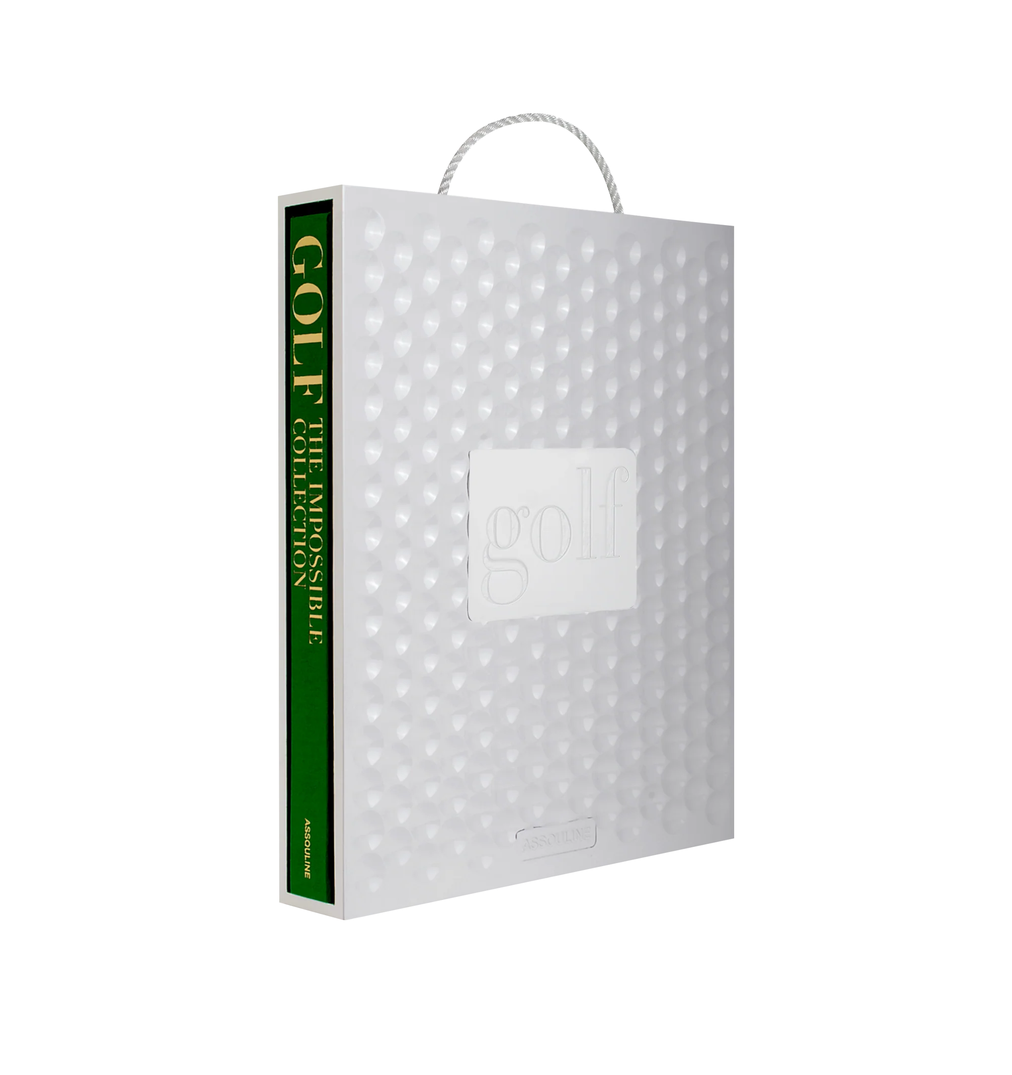 Image 1 of 4 - WHITE - Assouline Golf: The Impossible Collection is a luxury coffee table book that celebrates the world's 100 most significant golf courses through expert storytelling, rare photography, and archival imagery. Written by acclaimed golf journalist George Peper, this handcrafted Ultimate Collection volume explores legendary courses, iconic tournaments, and the rich history of the game, making it an exceptional collector's edition for golf enthusiasts and design lovers alike. Presented in a han