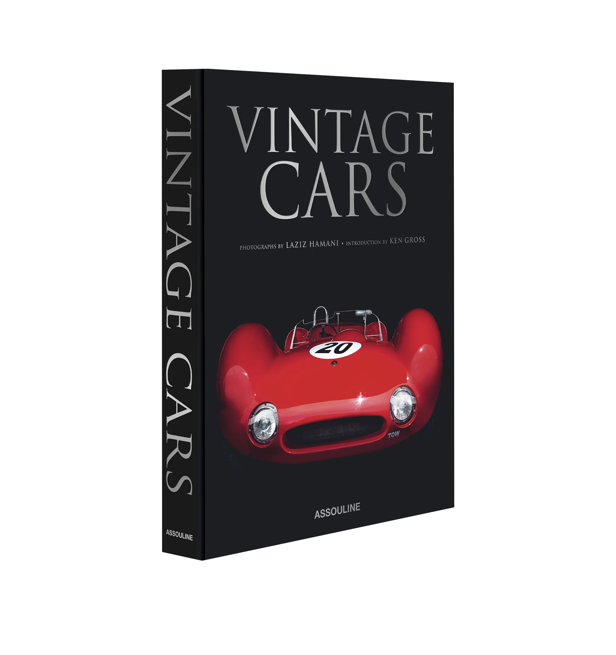 Image 1 of 4 - BLACK - Assouline Vintage Cars (2nd Edition) is a luxury coffee table book that celebrates the artistry, engineering, and enduring beauty of the world's most iconic vintage automobiles through breathtaking photography and engaging storytelling. Featuring an introduction by renowned automotive historian Ken Gross and original photography by Laziz Hamani, this designer canvas hardcover book explores legendary models, exceptional craftsmanship, and the passionate collectors who preserve these ti