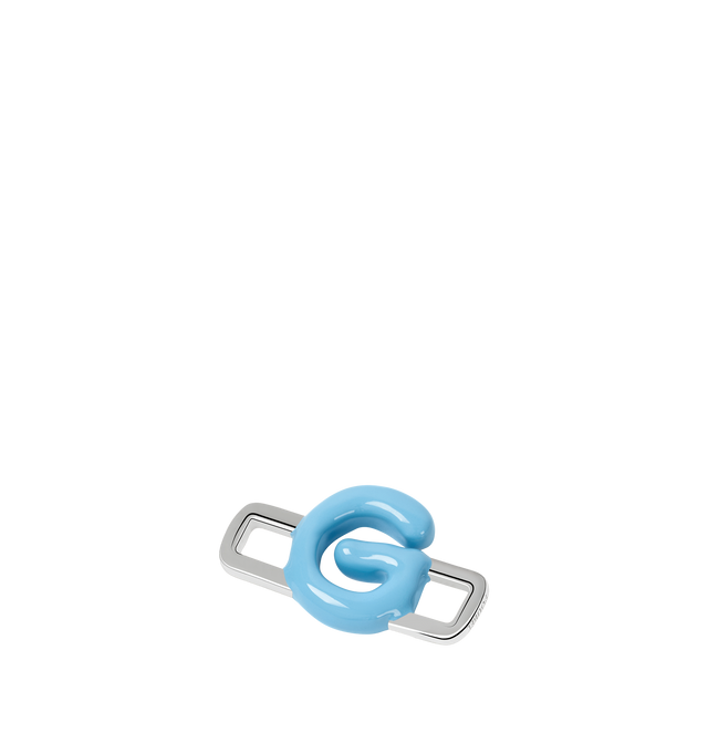 Image 6 of 8 - BLUE - Poubel by The Gstaad Guy "G" charm from the Alphabet Collection. All charms are made of .925 sterling silver, and are hand-painted using non-toxic lead-free enamel.Links sold separately. Cheap Luxury Handbag Shop offers a range of initial pieces from this collection in-store. For personal consultation and detailed information about jewelry, please contact our dedicated stylist team at personalshopping@hirshleifers.com