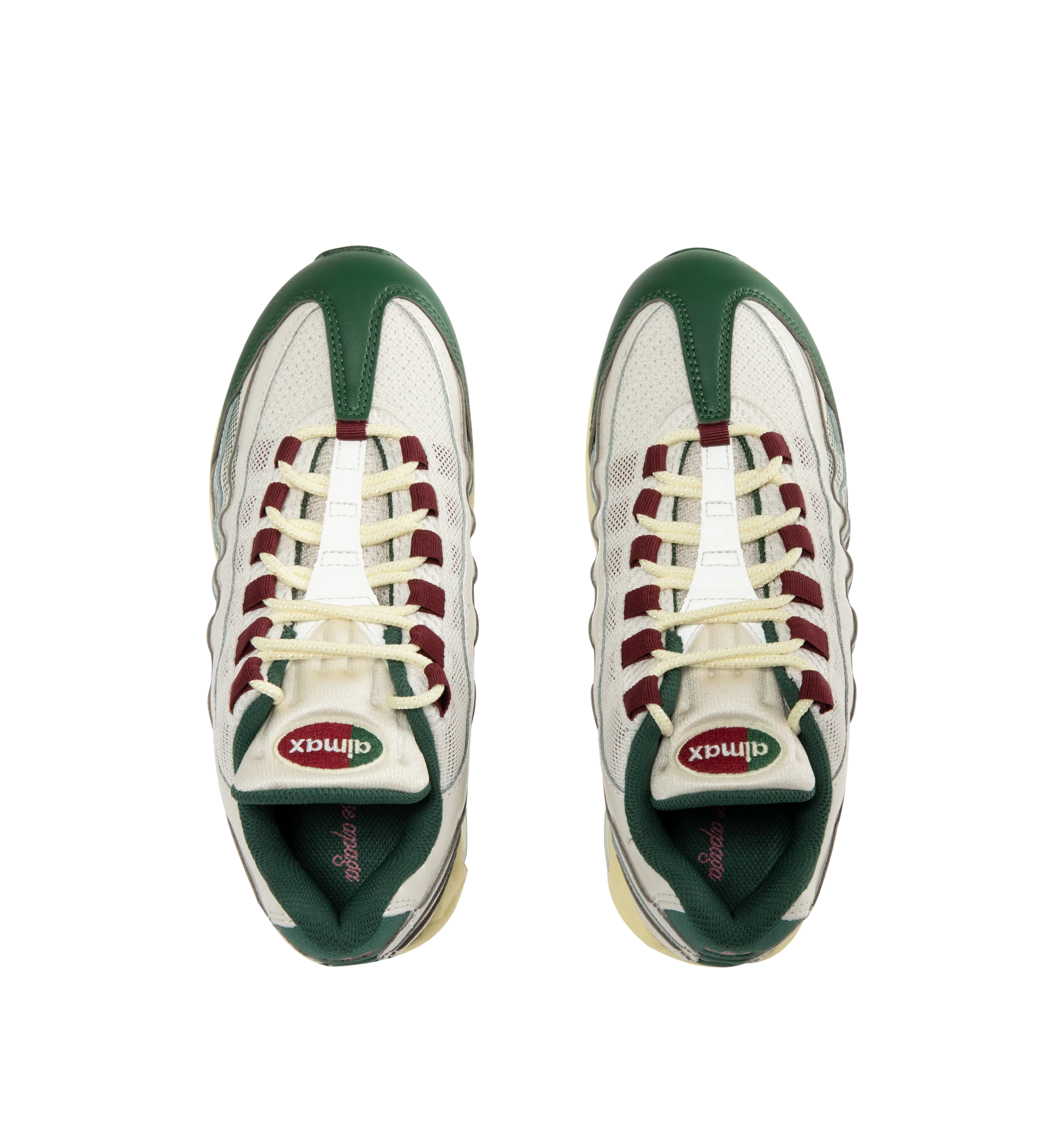 Image 5 of 5 - WHITE - NIKE Air Max 95 "Big Bubble" SE Sneaker featuring upper that combines real and synthetic leather with airy textiles for a layered, visible Max Air cushioning, flex grooves in the midsole and outsole, foam midsole and rubber outsole.