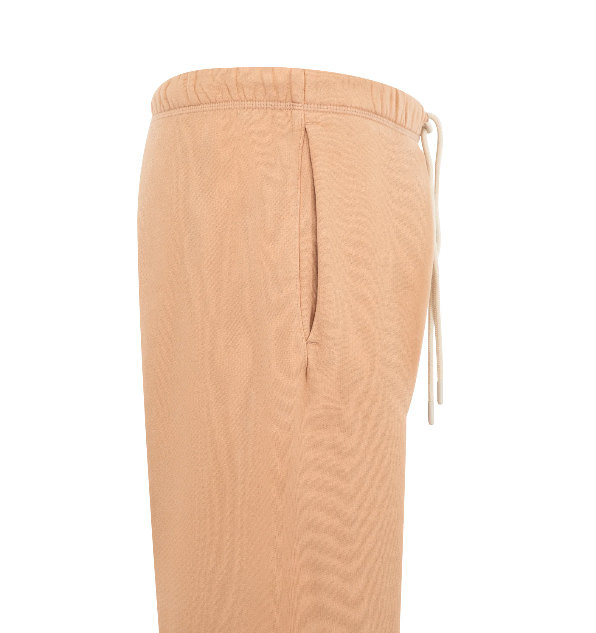 Image 3 of 3 - ORANGE - Fear of God Essentials Mens Classic Sweatshorts are crafted from heavyweight 390 GSM cotton fleece. Feature a classic relaxed fit, elasticized waistband with bungee drawcord, side-seam pockets, pigment-dyed finish, puff-printed F26 graphic, and an Essentials signature label. Main Material: 100% Cotton.