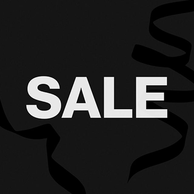 Black ribbon with 'SALE' text on a black background 