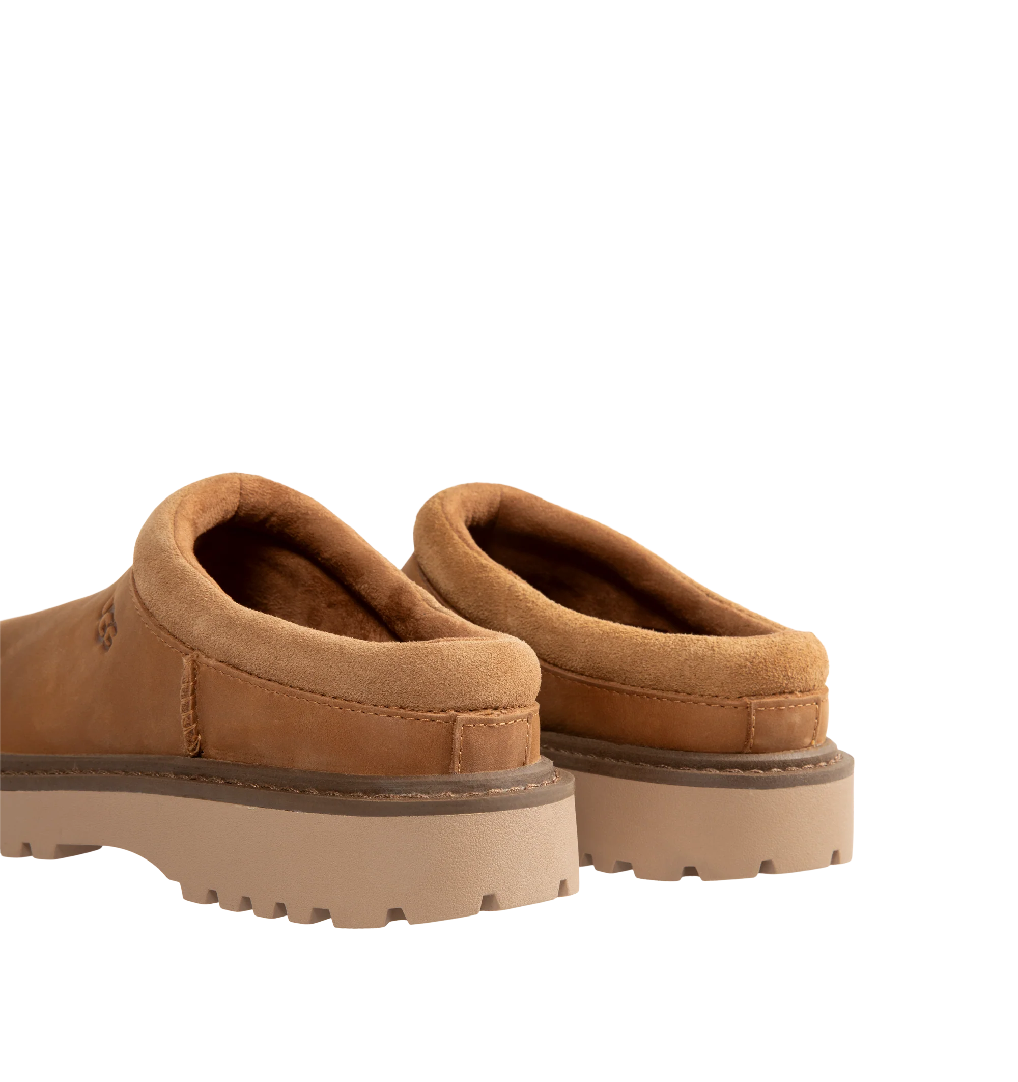 Image 3 of 4 - BROWN - UGG Men's Birch Clog II is crafted from premium suede and features a slip-on clog silhouette with a soft lining and cushioned footbed for exceptional everyday comfort. These designer clogs combine UGG's signature cozy feel with durable construction, making them a versatile choice for both indoor and outdoor wear. Main Material: Suede. Lining: Soft Textile. Sole: Rubber.