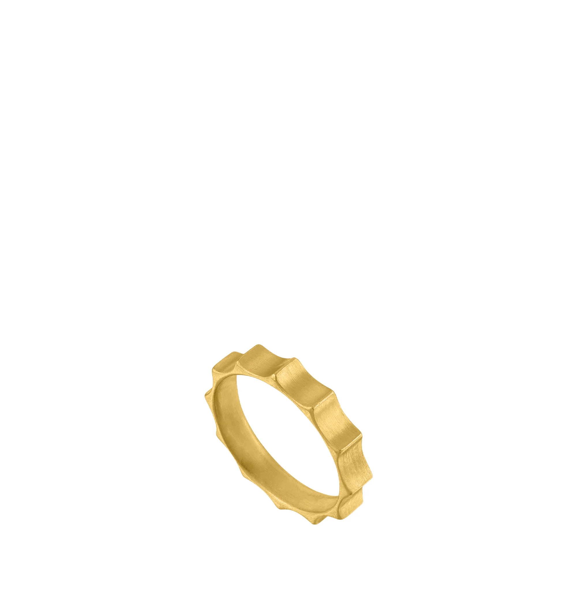 Image 2 of 3 - GOLD - Prounis Twelve-Sided Ode Ring is handcrafted from 22K yellow gold and features a sculptural twelve-sided silhouette inspired by classical forms. Handmade in New York. For personal consultation and detailed information about jewelry, please contact our dedicated stylist team at personalshopping@hirshleifers.com.This item may be restricted for online purchase to international clients. For assistance purchasing this item please contact our dedicated stylist team at personalshopping@hirshl