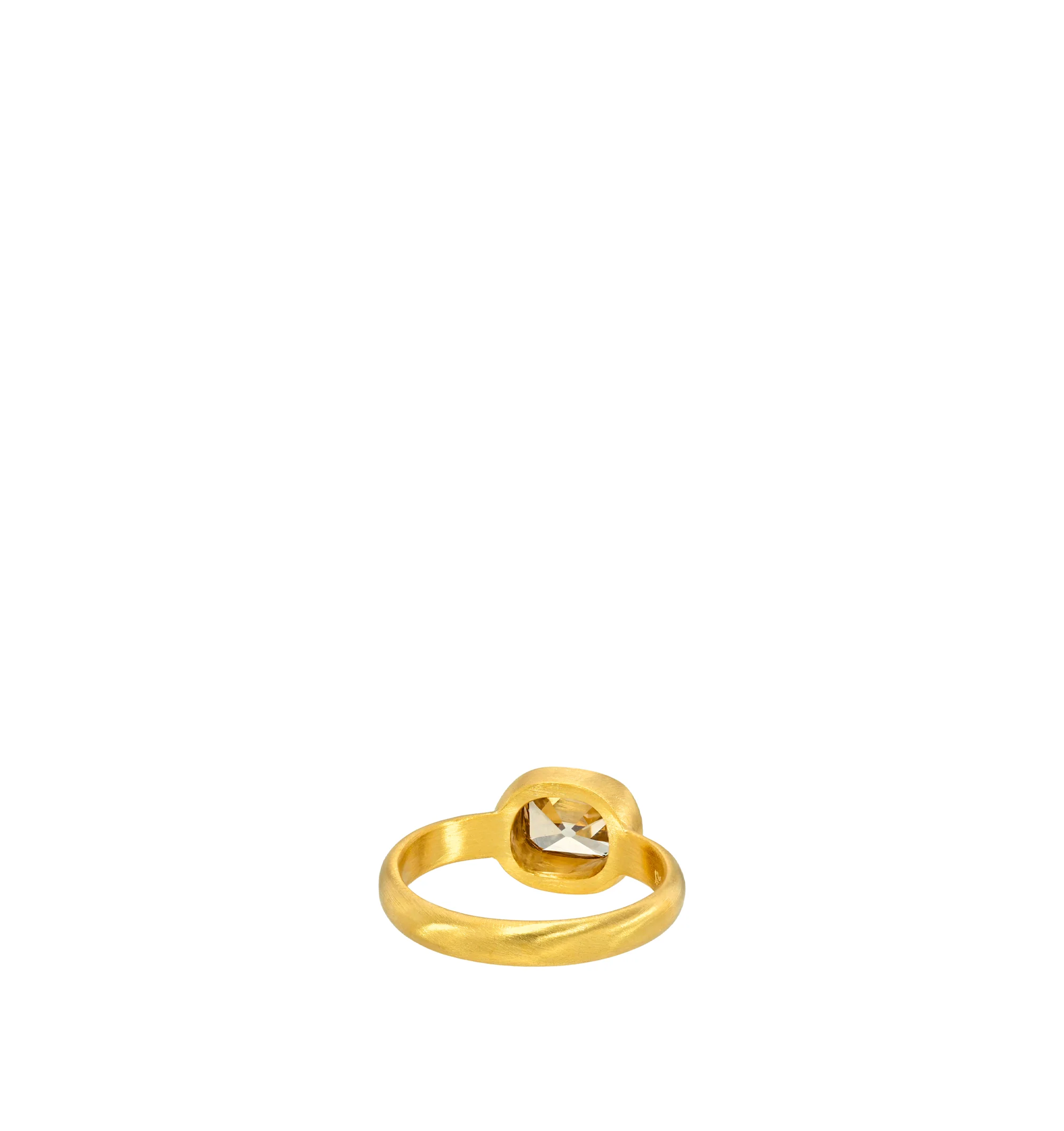 Image 2 of 3 - GOLD - Darius Jewels One-of-a-Kind Diamond Gem Signature Band featuring a 2.00 ct old mine-cut diamond set in 18K Fairmined yellow gold. For personal consultation and detailed information about jewelry, please contact our dedicated stylist team at personalshopping@hirshleifers.com.This item may be restricted for online purchase to international clients. For assistance purchasing this item please contact our dedicated stylist team at personalshopping@hirshleifers.com.