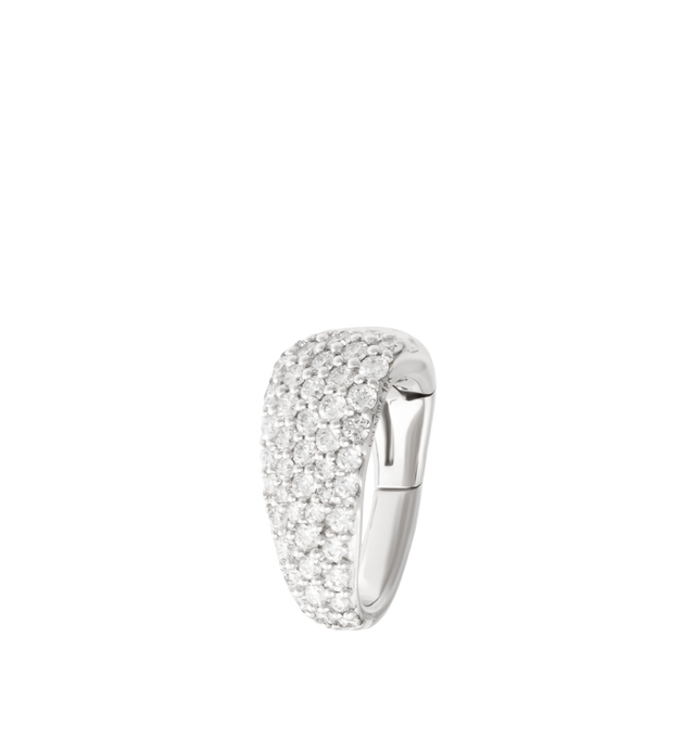 Image 2 of 2 - SILVER - FOUNDRAE Pave Diamond Medium Bail Link featuring 18k gold. Diamond Weight: 0.2754 ct. Measures: 11mm in Height and 6mm in max width. Size tapers to 2.4mm. Link opens inward with push gate spring closure. Cheap Luxury Handbag Shop offers a range of initial pieces from this collection in-store. For personal consultation and detailed information about jewelry, please contact our dedicated stylist team at personalshopping@hirshleifers.com.