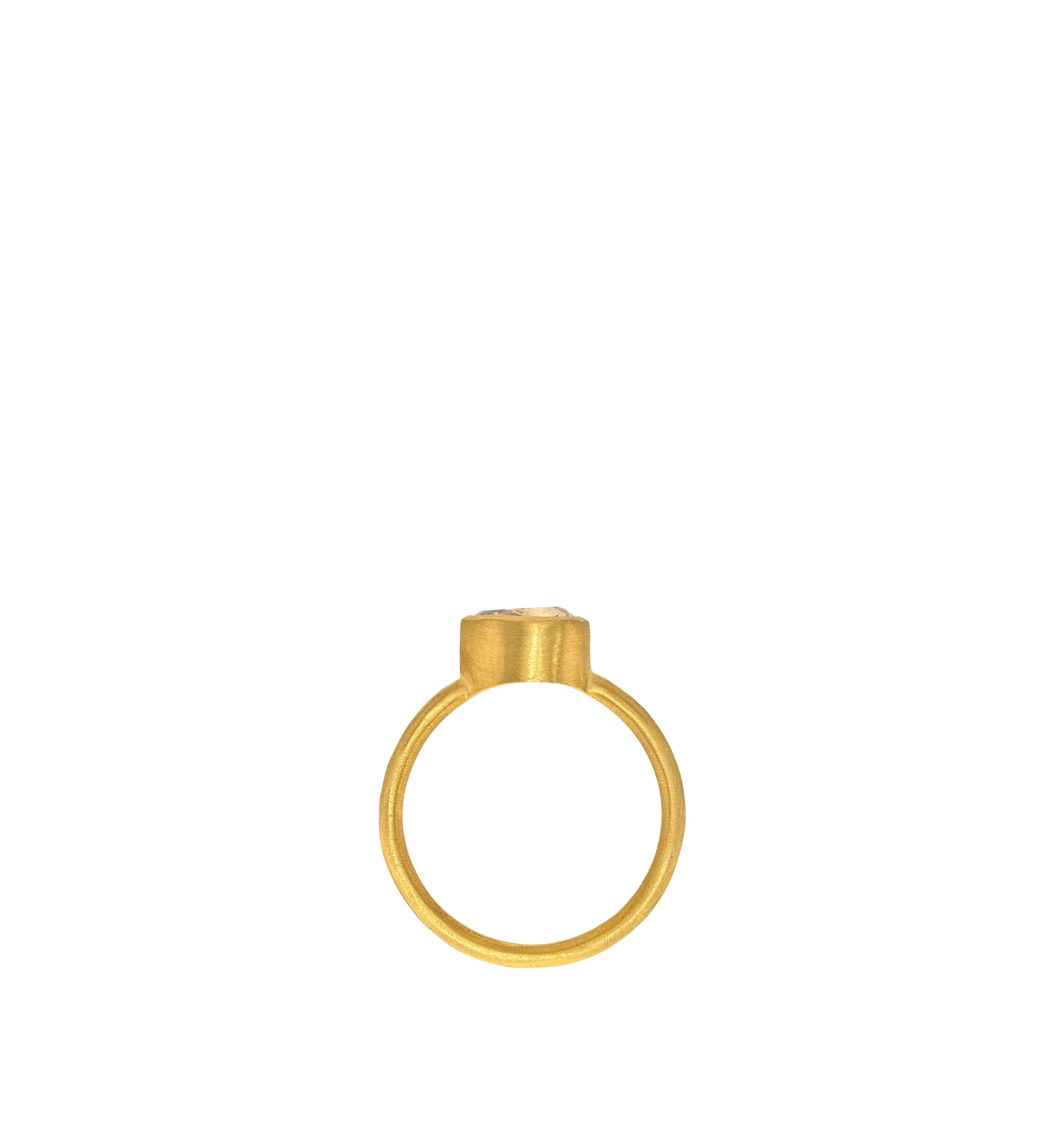Image 3 of 3 - GOLD - Darius Jewels One-of-a-Kind East-West Light Brown Pear Diamond Gem Fairy Band featuring a 0.85 ct light brown pear diamond set in 18K Fairmined yellow gold. For personal consultation and detailed information about jewelry, please contact our dedicated stylist team at personalshopping@hirshleifers.com.This item may be restricted for online purchase to international clients. For assistance purchasing this item please contact our dedicated stylist team at personalshopping@hirshleifers.com