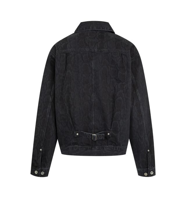 Image 2 of 3 - BLACK - CARHARTT WIP Belmar Jacket featuring front button closure, dual chest pockets, button cuffs and midweight canvas fabric. 100% cotton.